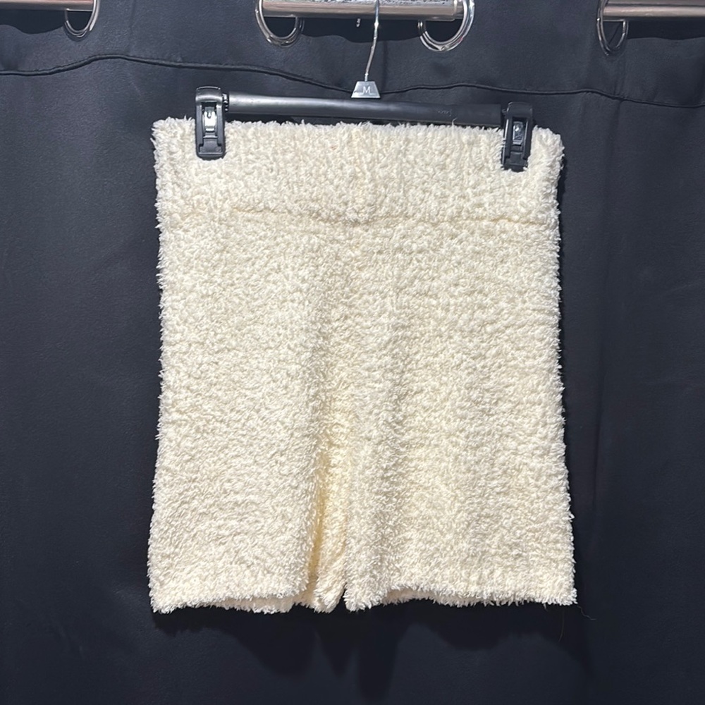 SKIMS Cozy Knit Shorts in color Bone